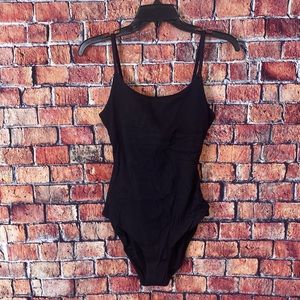 Aerie Ribbed Tie Back One Piece Swimsuit